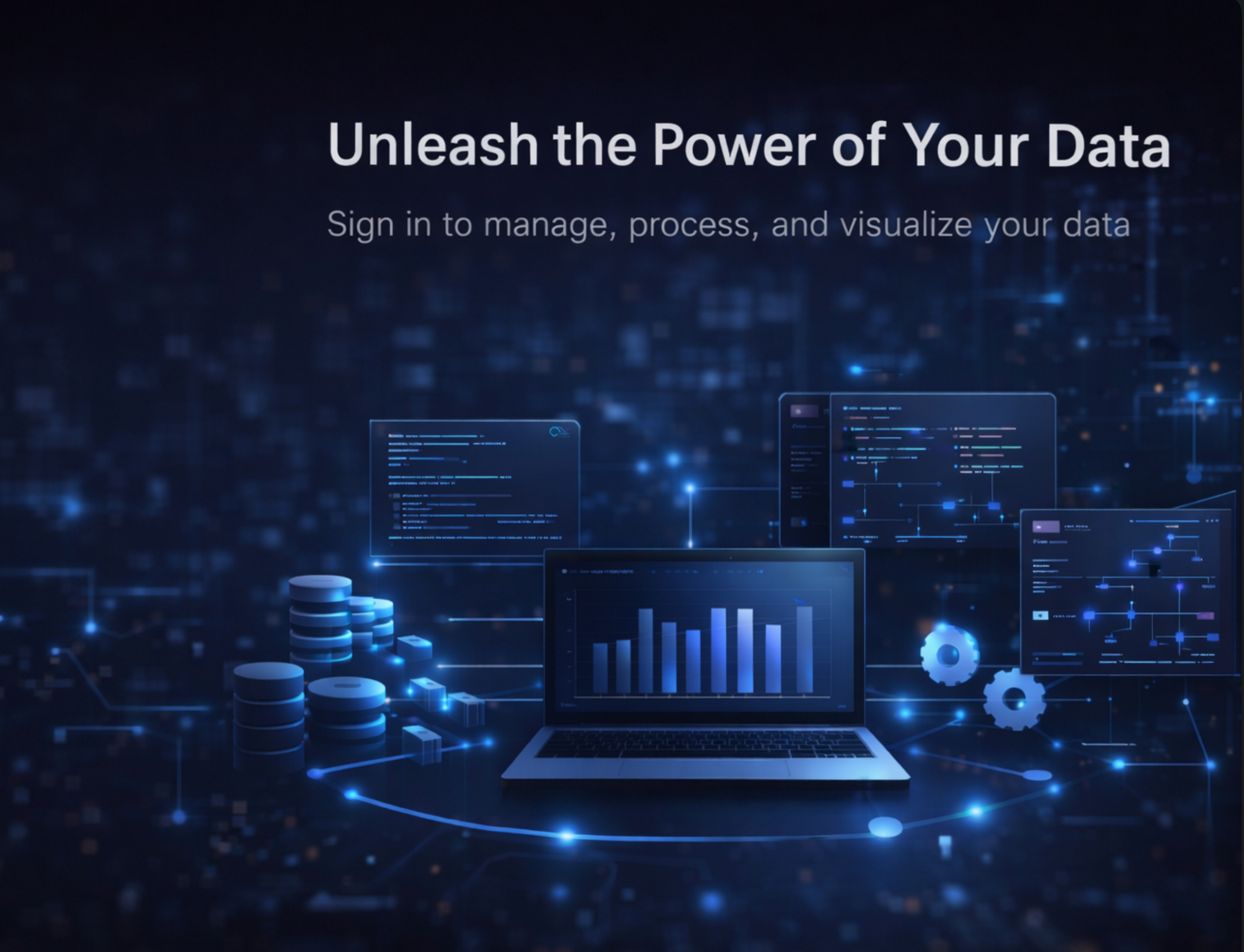 Unleash the Power of Your Data - Sign in to manage, process, and visualize your data
